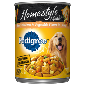Pedigree Homestyle Meals Hearty Chicken & Vegetable Flavor in Gravy Canned Dog Food