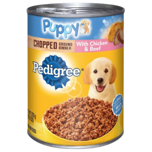 Pedigree Puppy Chopped Ground Dinner With Chicken & Beef Canned Dog Food