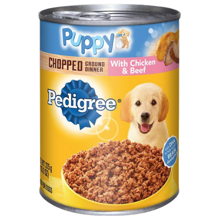 Pedigree Puppy Chopped Ground Dinner With Chicken & Beef Canned Dog Food