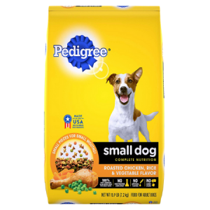 Pedigree Small Dog Complete Nutrition Roasted Chicken, Rice & Vegetable Flavor Small Breed Dry Dog Food