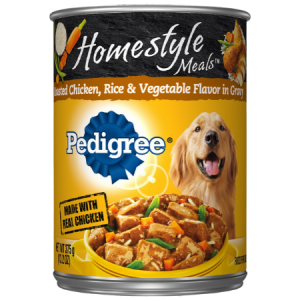 Pedigree Homestyle Meals Roasted Chicken, Rice & Vegetable Flavor in Gravy Canned Dog Food
