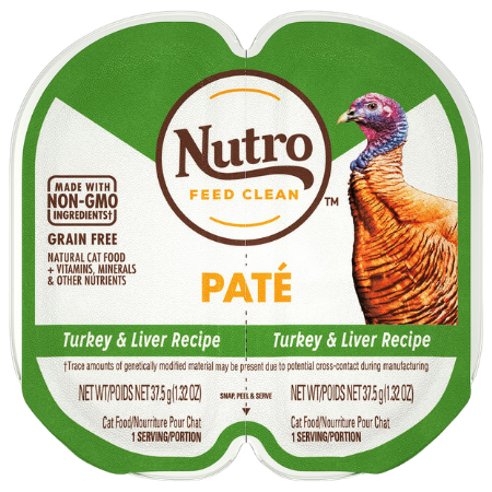 Nutro Perfect Portions Grain-Free Turkey & Liver Recipe Cat Food Trays