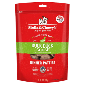 Stella & Chewy's Duck Duck Goose 1.5-oz Dinner Patties Grain-Free Raw Frozen Dog Food