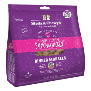 Stella & Chewy's Yummy Lickin' Salmon & Chicken Dinner Morsels Grain-Free Freeze-Dried Cat Food