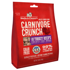 Stella & Chewy's Carnivore Crunch Cage-Free Turkey Recipe Freeze-Dried Dog Treats