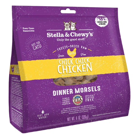 Stella & Chewy's Chick Chick Chicken Dinner Grain-Free Freeze-Dried Cat Food