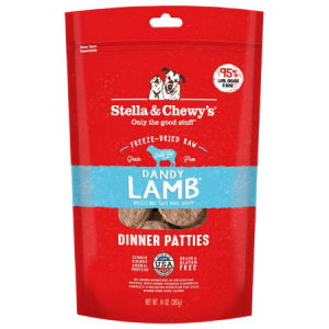 Stella & Chewy's Dandy Lamb 8-oz Dinner Patties Grain-Free Raw Frozen Dog Food