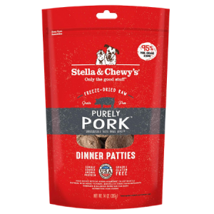 Stella & Chewy's Dinner Patties Freeze-Dried Dog Food, Purely Pork
