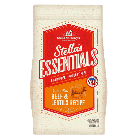 Stella & Chewy's Essentials Grain-Free Beef & Lentils Dry Dog Food