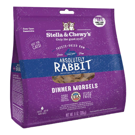 Stella & Chewy's Freeze-Dried Raw Absolutely Rabbit Dinner Morsels Cat Food