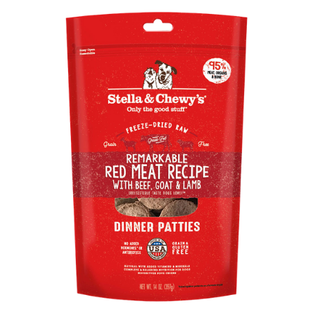 Stella & Chewy's Freeze Dried Remarkable Red Meat Dinner Patties Dog Food