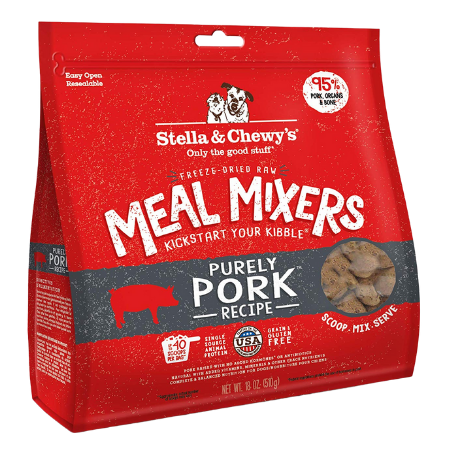 Stella & Chewy's Meal Mixers Freeze-Dried Dog Food Topper, Purely Pork