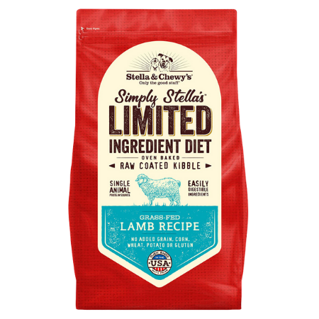 Stella & Chewy's Raw Coated Kibble Grass-Fed Lamb Recipe Grain-Free Dog Food