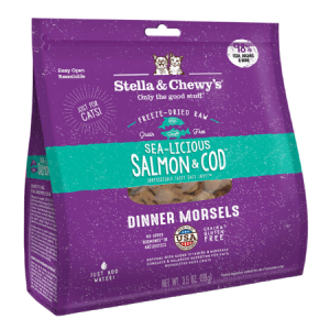 Stella & Chewy's Sea-licious Salmon & Cod Dinner Grain-Free Freeze-Dried Cat Food