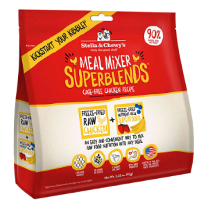 Stella & Chewy's SuperBlends Cage-Free Chicken Recipe Meal Mixers Grain-Free Freeze-Dried Dog Food