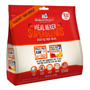 Stella & Chewy's SuperBlends Grass-Fed Beef Recipe Meal Mixers Grain-Free Freeze-Dried Dog Food