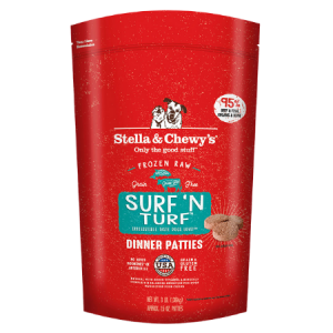 Stella & Chewy's Surf 'N Turf 1.5-oz Dinner Patties Grain-Free Raw Frozen Dog Food
