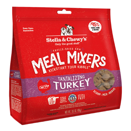 Stella & Chewy's Tantalizing Turkey Meal Mixers Grain-Free Freeze-Dried Dog Food