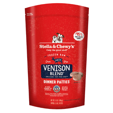Stella & Chewy's Venison Blend Dinner Patties Grain-Free Raw Frozen Dog Food