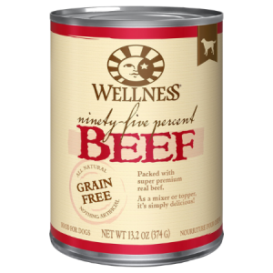 Wellness 95 Percent Beef Grain-Free Canned Dog Food