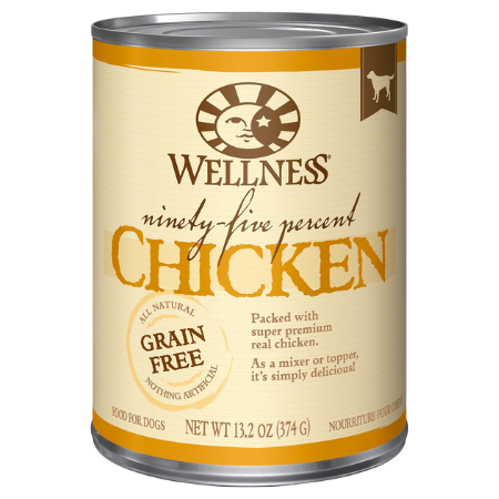Wellness 95 Pecent Chicken Grain-Free Canned Dog Food