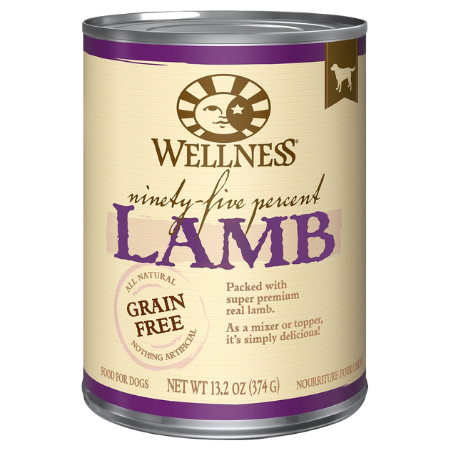 Wellness 95 Percent Lamb Grain-Free Canned Dog Food