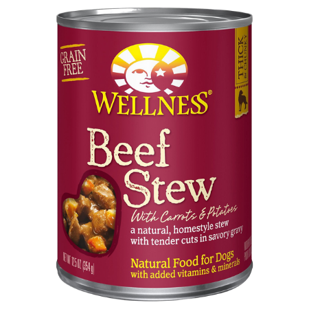 Wellness Beef Stew with Carrots & Potatoes Grain-Free Canned Dog Food