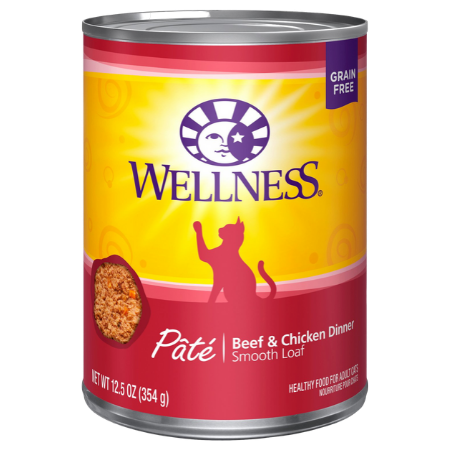 Wellness Complete Health Adult Beef & Chicken Formula Grain-Free Canned Cat Food