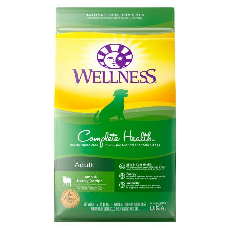 Wellness Complete Health Adult Lamb & Barley Recipe Dry Dog Food