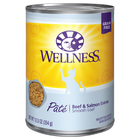 Wellness Complete Health Beef & Salmon Formula Grain-Free Canned Cat Food