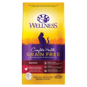 Wellness Complete Health Chicken & Deboned Chicken Grain-Free Senior Dry Cat Food