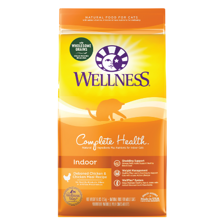 Wellness Complete Health Indoor With Wholesome Grains, Deboned Chicken & Chicken Meal Recipe Dry Cat Food