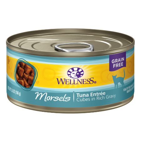 Wellness Complete Health Morsels Tuna Entree Grain-Free Canned Cat Food