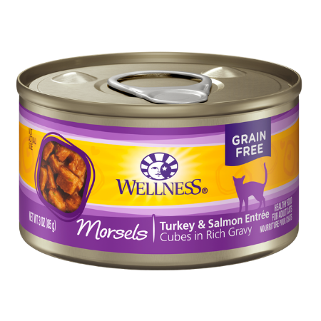 Wellness Complete Health Morsels Turkey & Salmon Entree Grain-Free Canned Cat Food