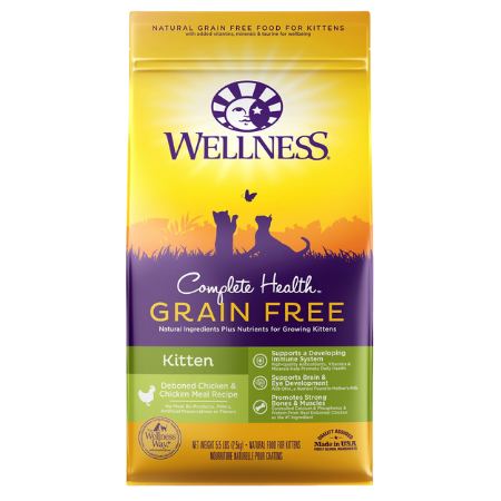 Wellness Complete Health Natural Grain-Free Deboned Chicken & Chicken Meal Dry Kitten Food