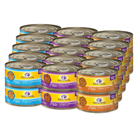 Wellness Complete Health Poultry Lovers Pate Variety Pack Grain-Free Canned Cat Food