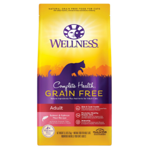 Wellness Complete Health Salmon & Salmon Meal Grain-Free Adult Dry Cat Food