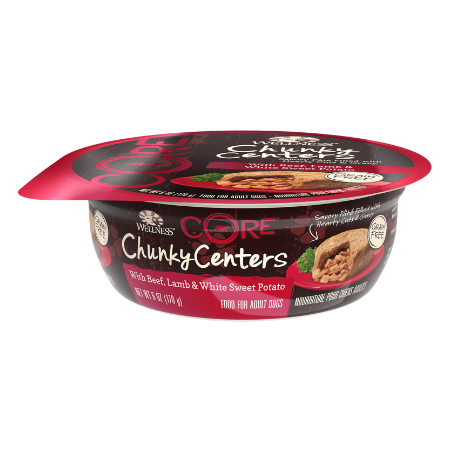 Wellness CORE Chunky Centers with Beef, Lamb & White Sweet Potato Grain-Free Wet Dog Food