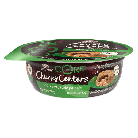 Wellness CORE Chunky Centers with Lamb, Turkey & Kale Grain-Free Wet Dog Food