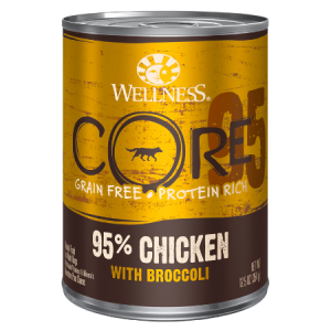 Wellness CORE Grain-Free 95% Chicken with Broccoli Canned Dog Food