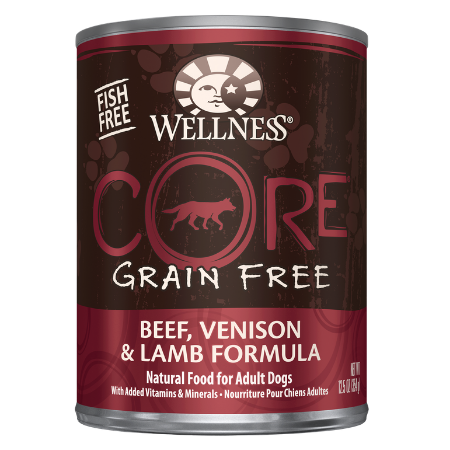 Wellness CORE Grain-Free Beef, Venison & Lamb Formula Canned Dog Food