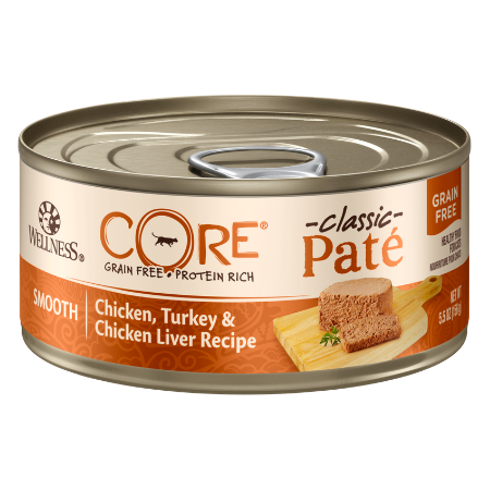 Wellness CORE Grain-Free Chicken, Turkey & Chicken Liver Formula Canned Cat Food