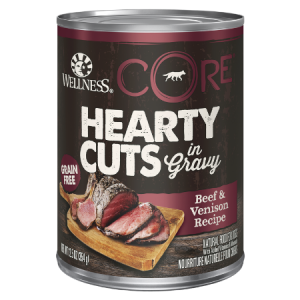 Wellness CORE Grain-Free Hearty Cuts in Gravy Beef & Venison Recipe Canned Dog Food