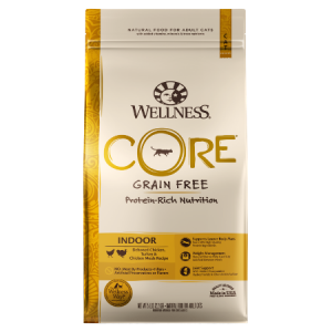 Wellness Core Grain-Free Indoor, Deboned Chicken, Turkey, & Chicken Meals Recipe Dry Cat Food