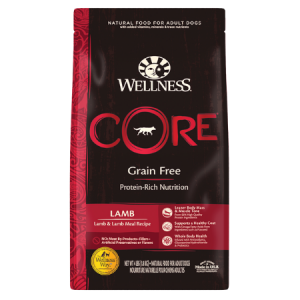 Wellness Core Grain-Free, Lamb & Lamb Meal Recipe Dry Dog Food