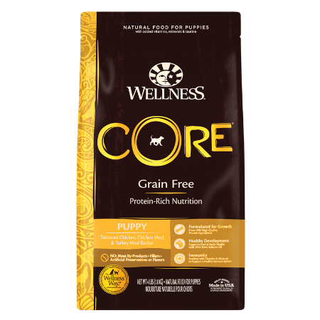 Wellness Core Grain-Free, Puppy, Deboned Chicken, Chicken Meal, & Turkey Meal Recipe Dry Dog Food