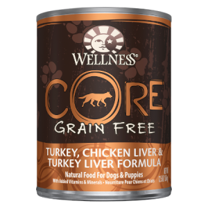 Wellness CORE Grain-Free Turkey, Chicken Liver & Turkey Liver Formula Canned Dog Food