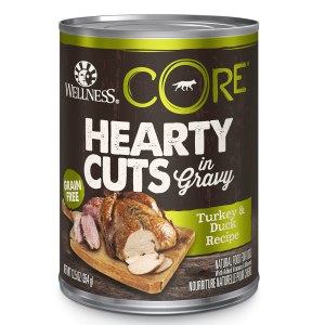 Wellness CORE Hearty Cuts in Gravy Turkey & Duck Recipe Grain-Free Canned Dog Food