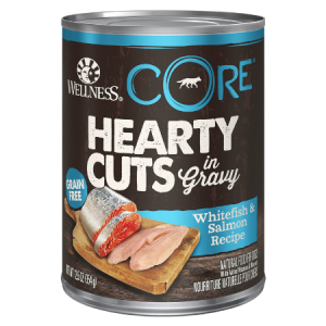 Wellness CORE Hearty Cuts in Gravy Whitefish & Salmon Recipe Grain-Free Canned Dog Food
