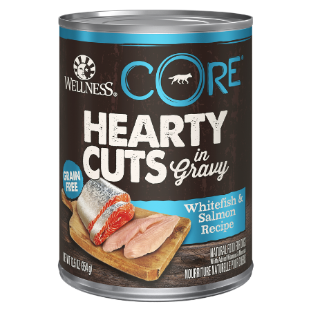 Wellness CORE Hearty Cuts in Gravy Whitefish & Salmon Recipe Grain-Free Canned Dog Food